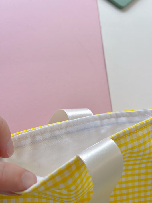 SECOND - Yellow Gingham E-Reader Sleeve