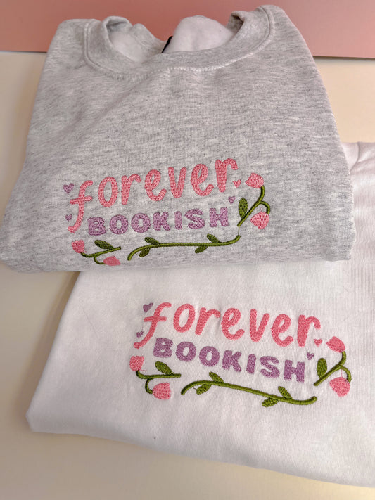 Forever Bookish Embroidered T-shirt