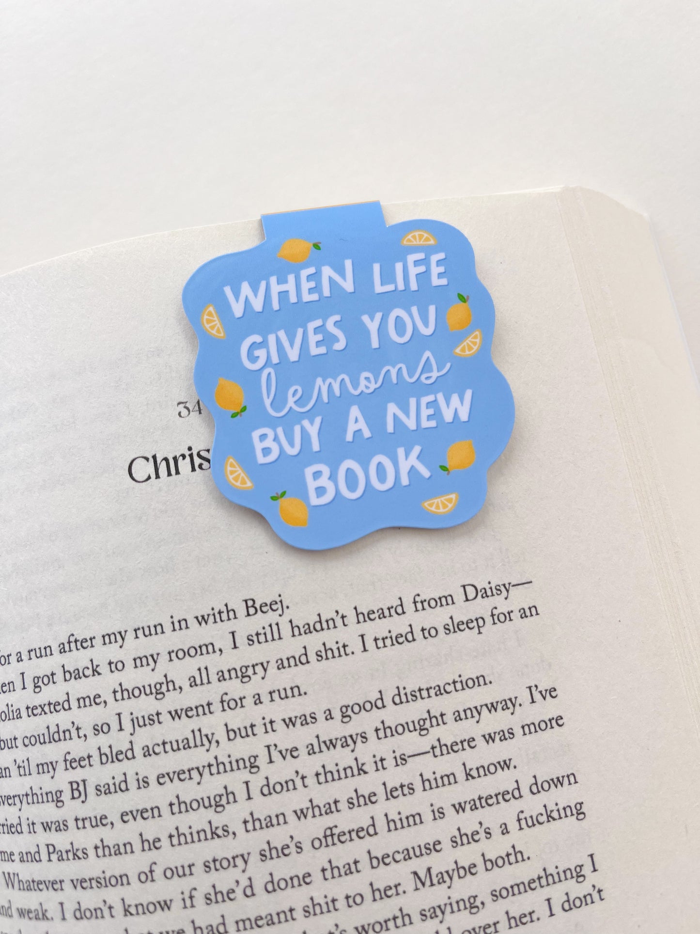 Lemons Magnetic Bookmark