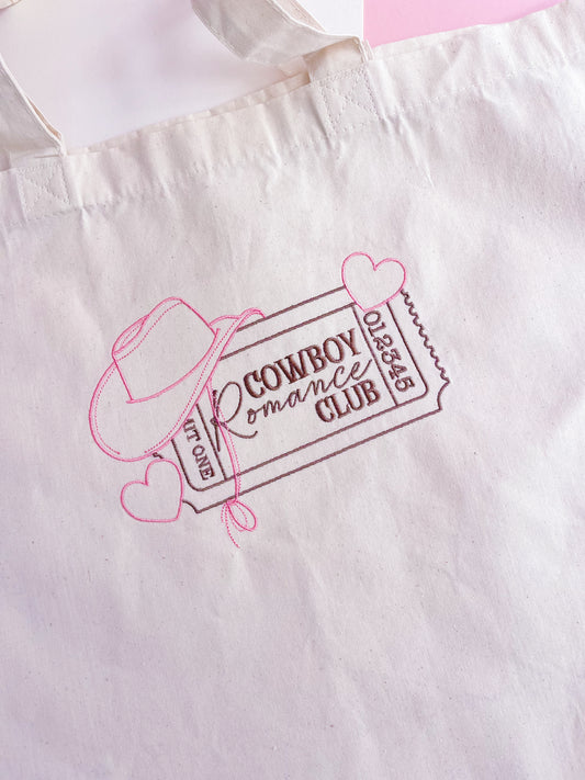 Cowboy Romance Maxi EmbroideredTote X Robyn Ellen