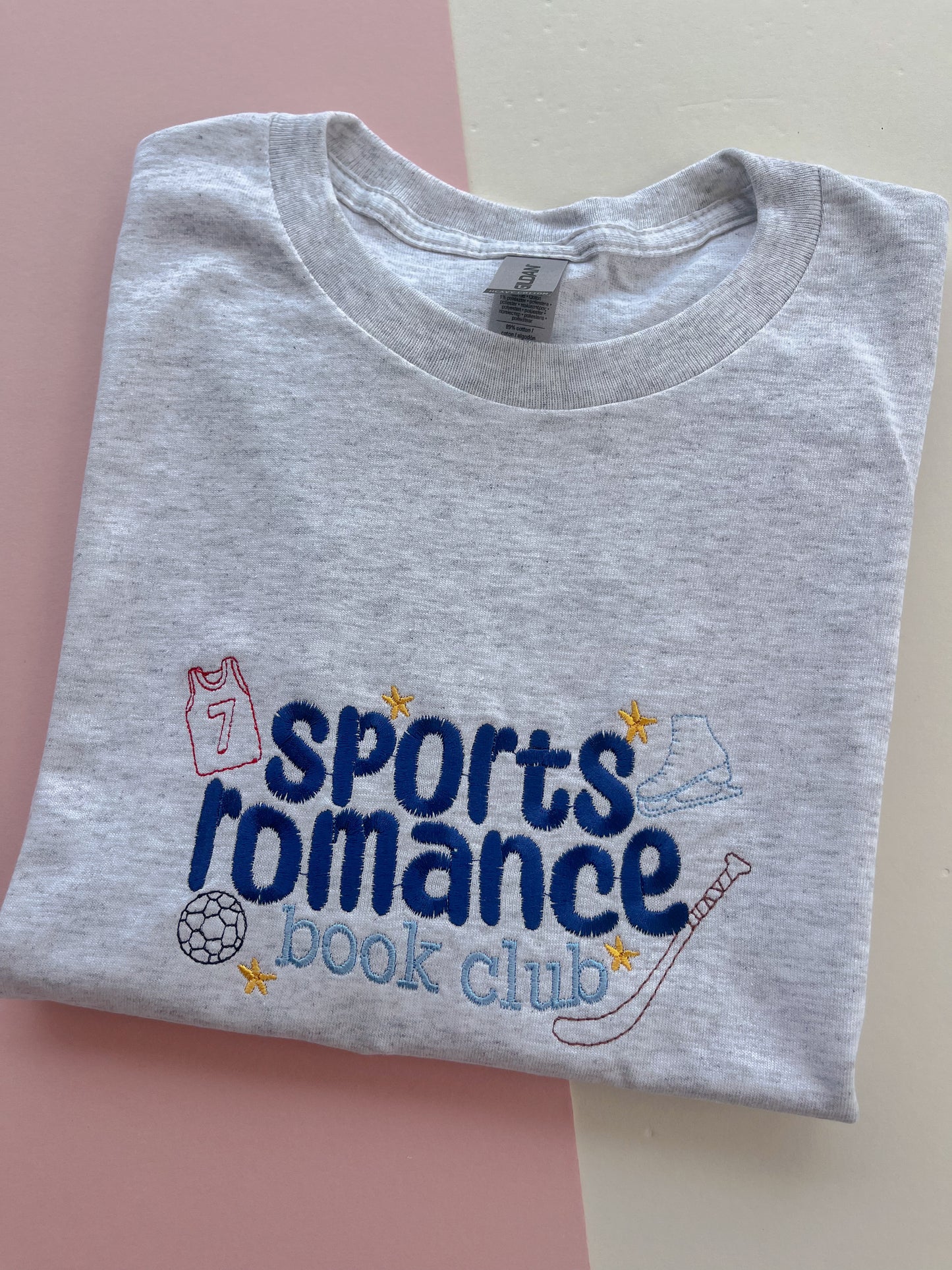 Sports Romance Embroidered T-Shirt