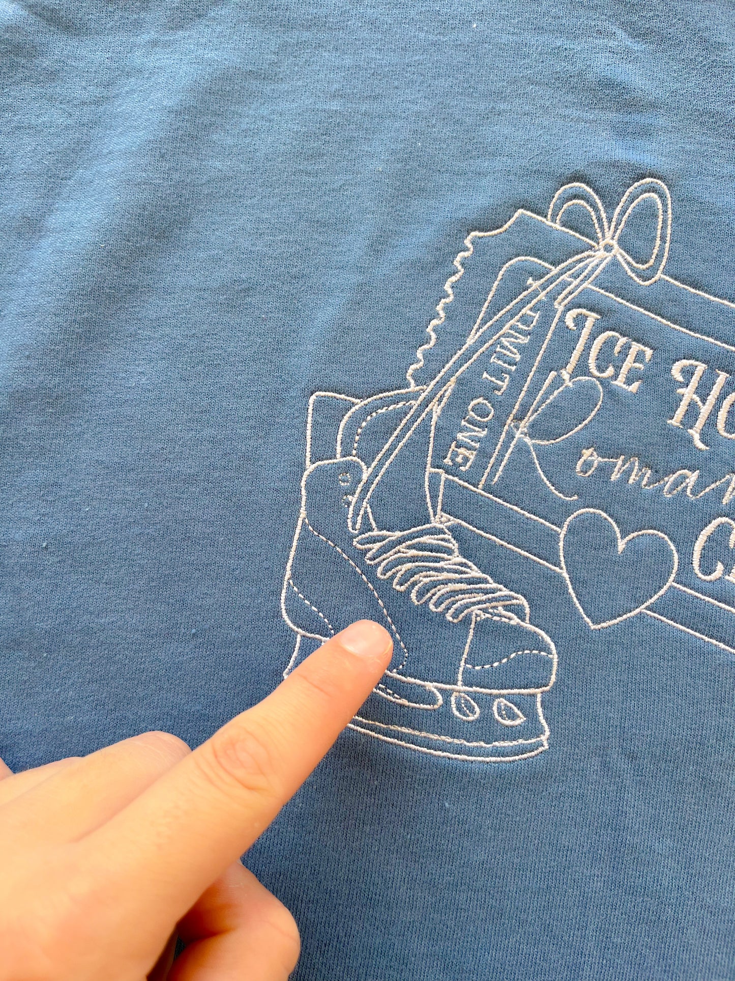 SECOND - Large Ice Hockey Embroidered t-shirt