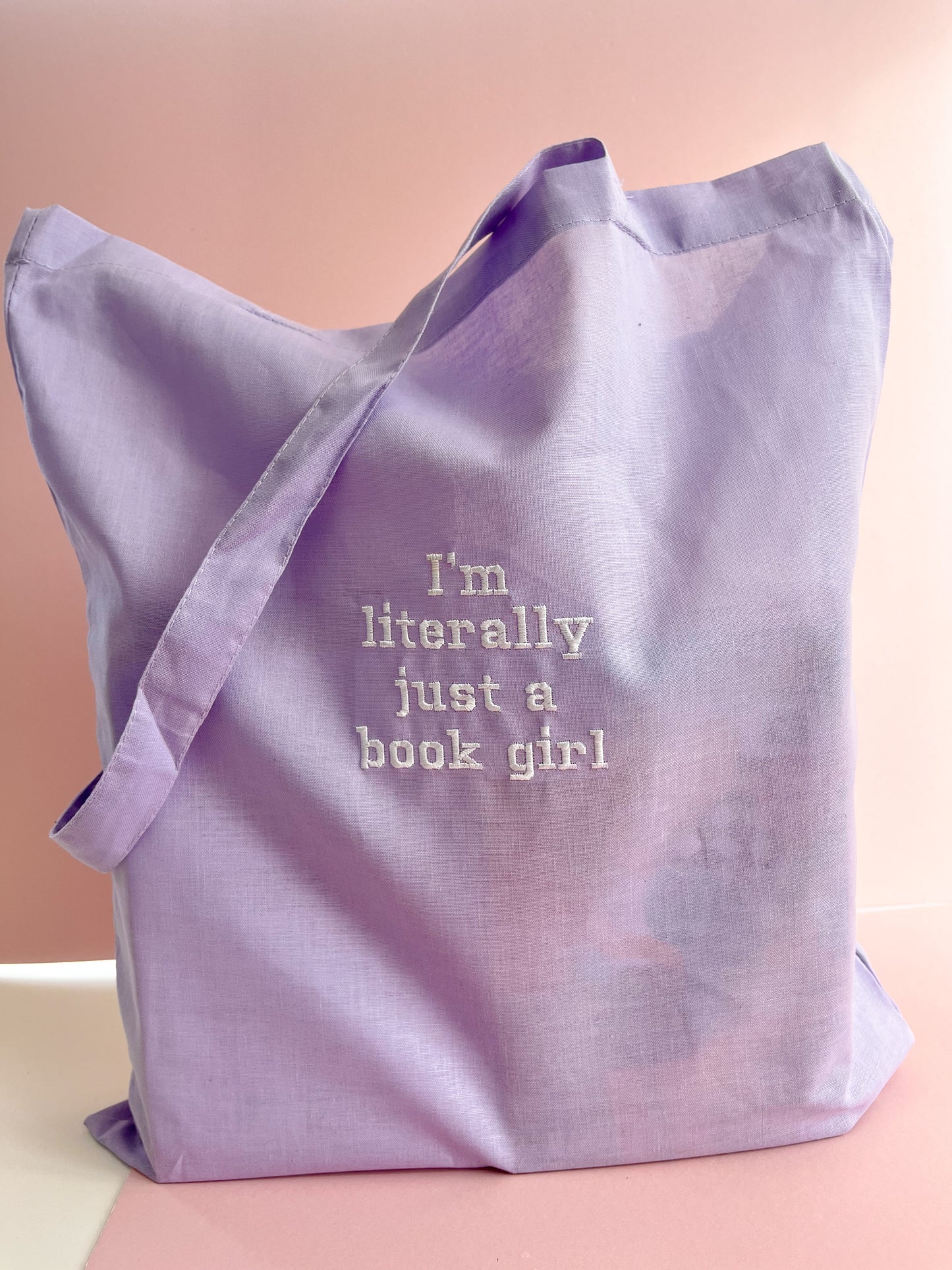 Just a Book Girl Tote - PRE MADE