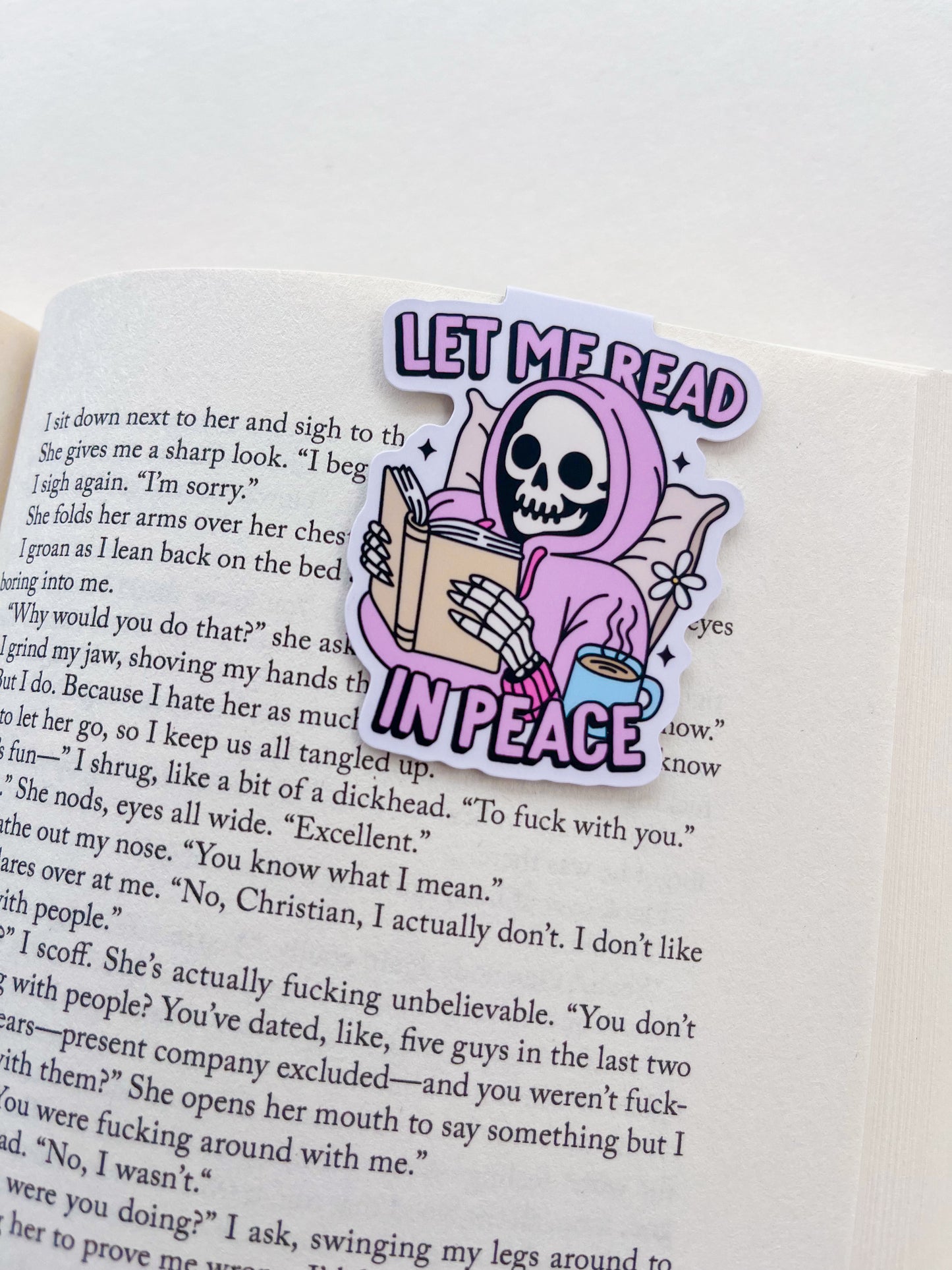 Let Me Read In Peace Magnetic Bookmark