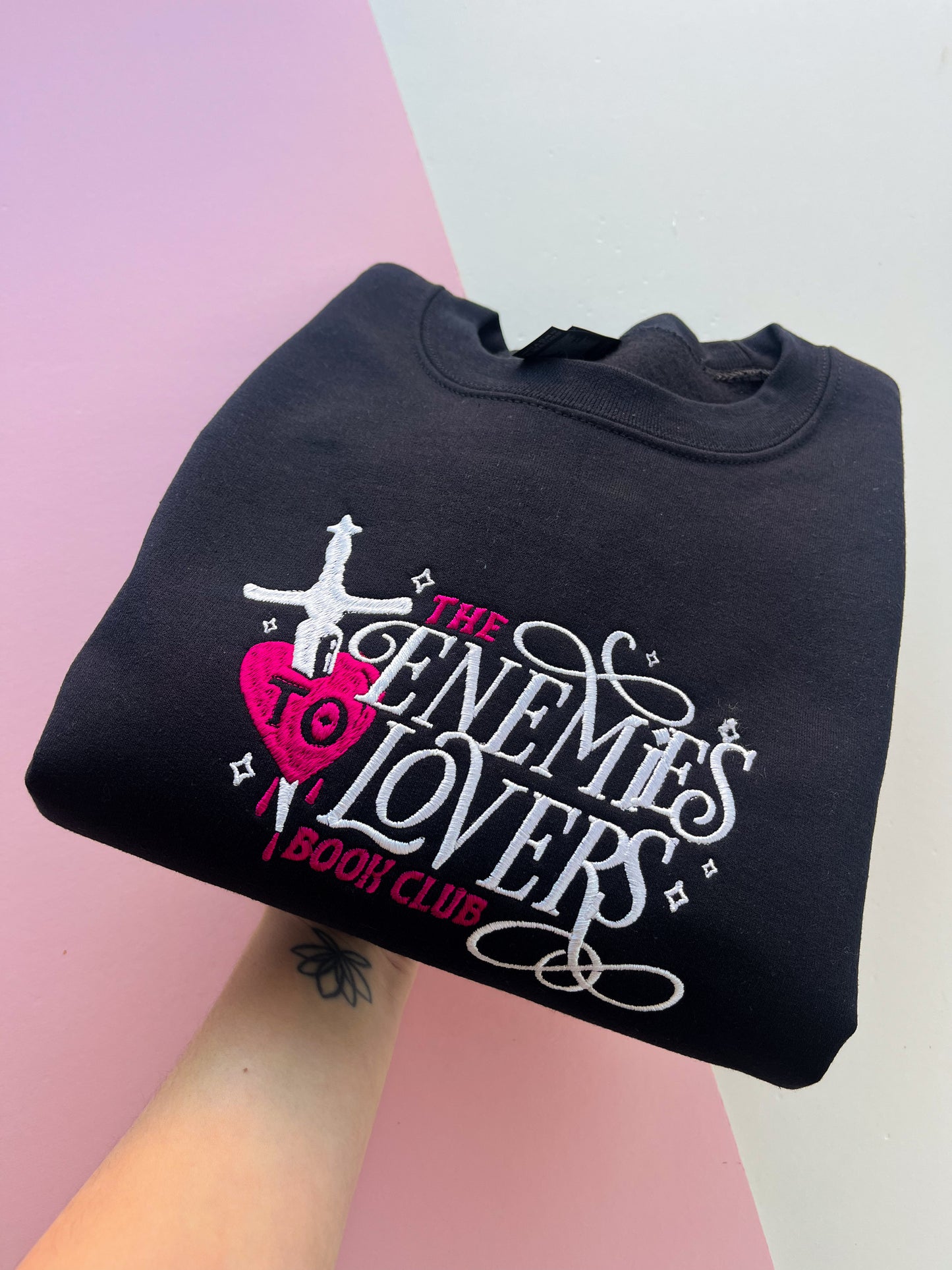 SECOND - Large Enemies to Lovers embroidered sweatshirt