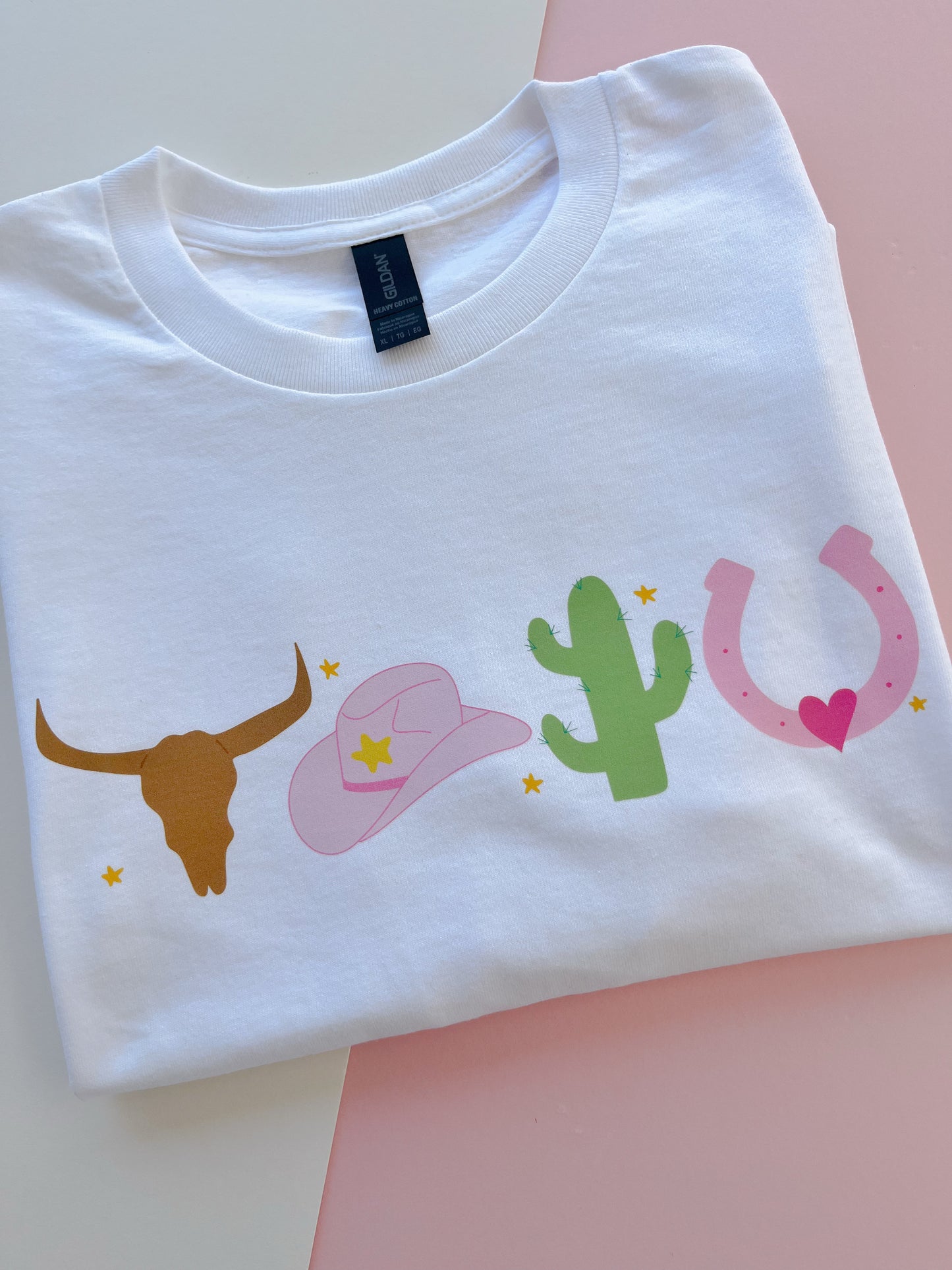 Cowboy Icons Printed T-shirt