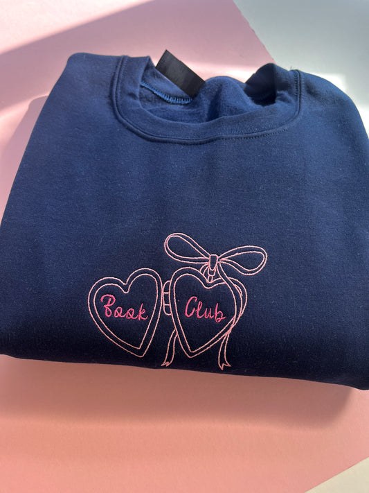 Book Club Embroidered Sweatshirt