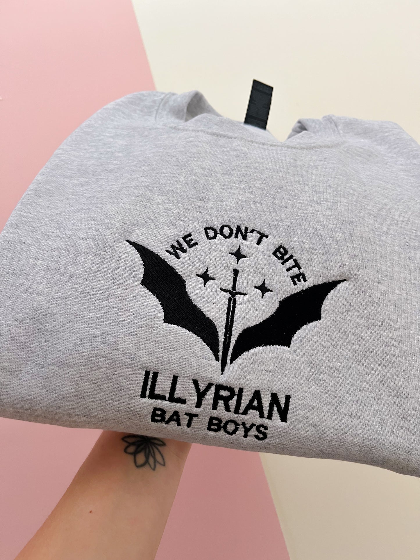 Large - Bat Boys Embroidered Sweatshirt