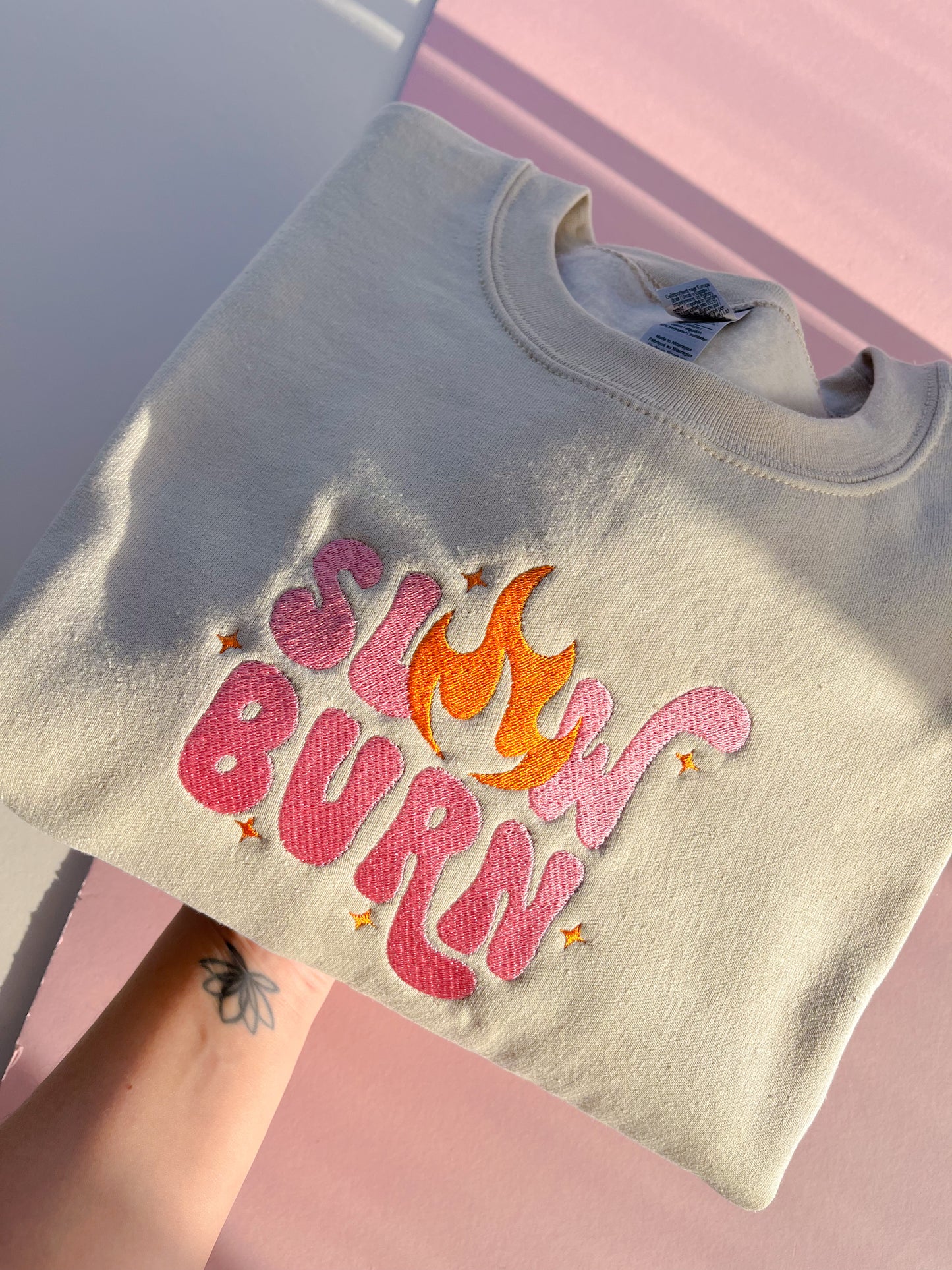 Slow Burn Embroidered Sweatshirt