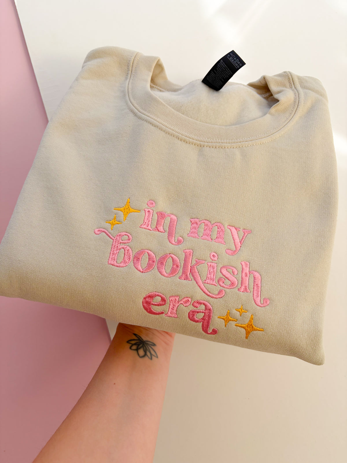 In my bookish era embroidered sweatshirt