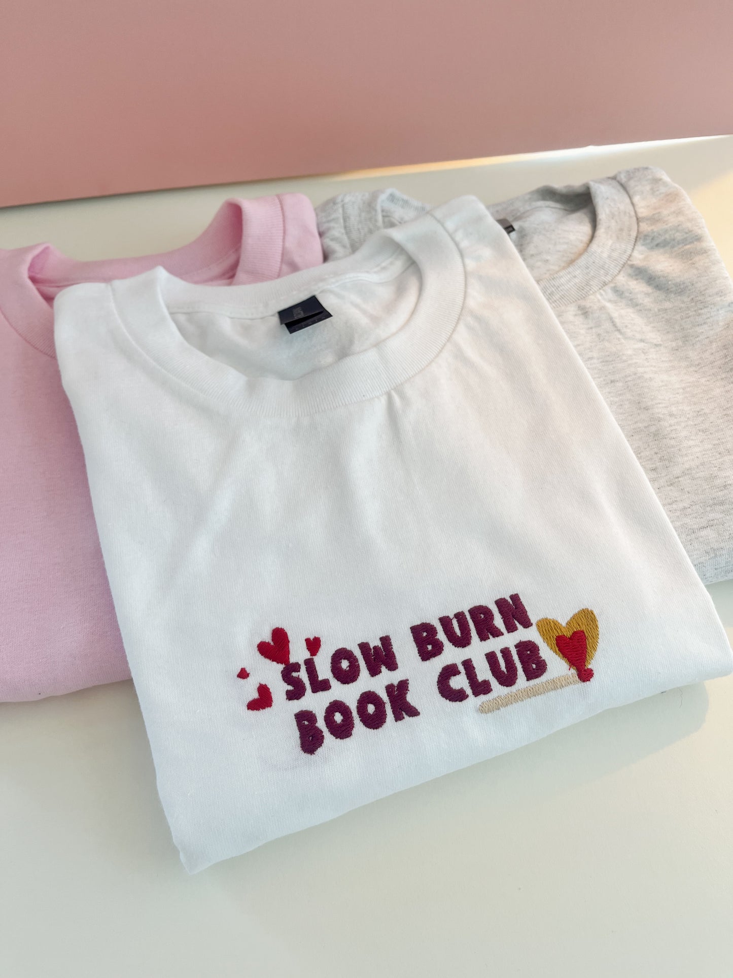Slow Burn Embroidered T-Shirt