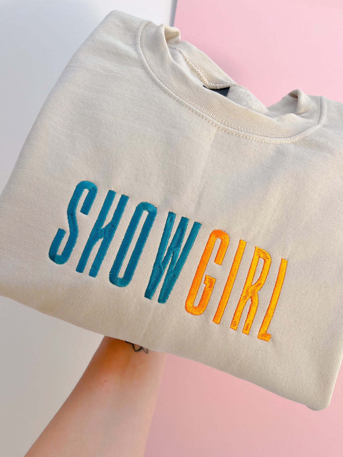 XL - Showgirl Embroidered Sweatshirt