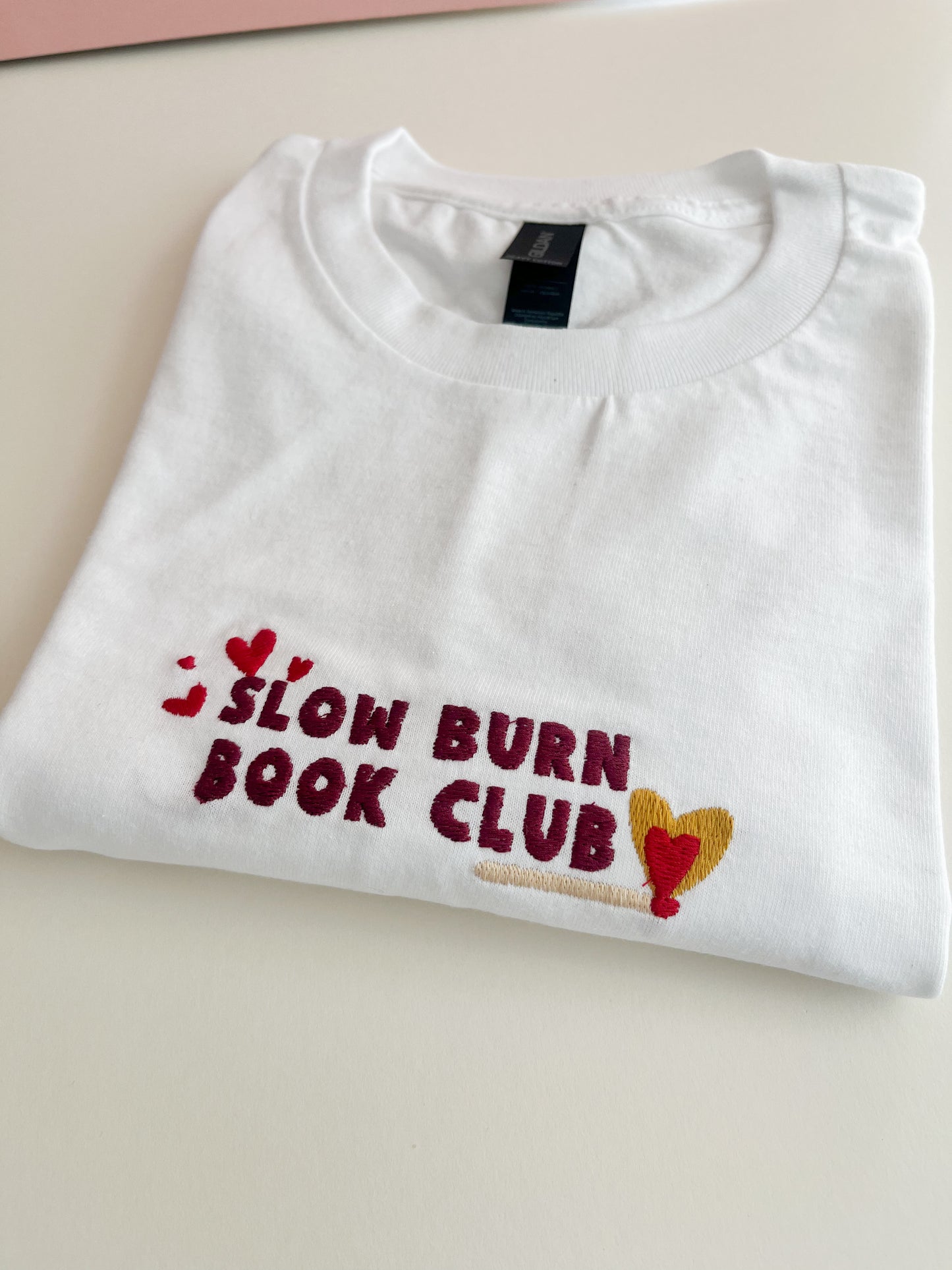 Slow Burn Embroidered T-Shirt