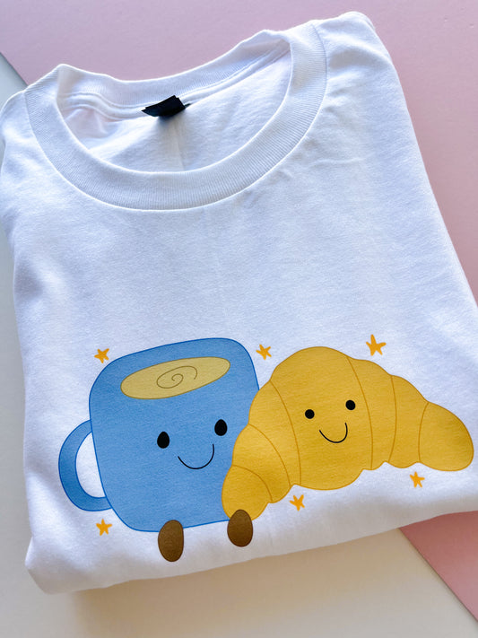Cuppa & Croissant Printed Sweatshirt