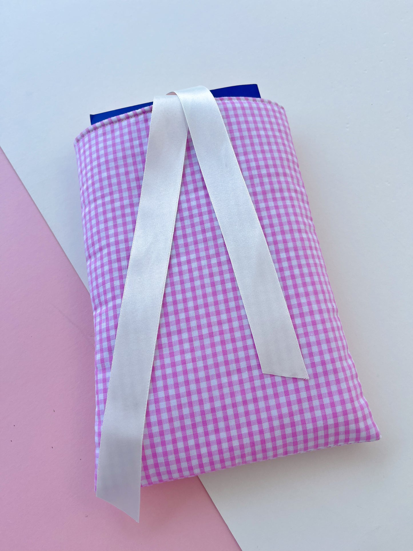 Pink Gingham Small Paperback/E-Reader Sleeve