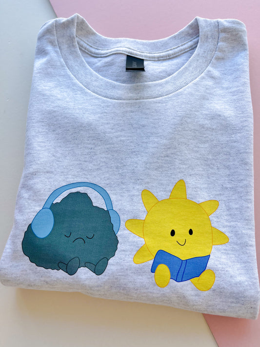 Sun & Cloud Printed Sweatshirt