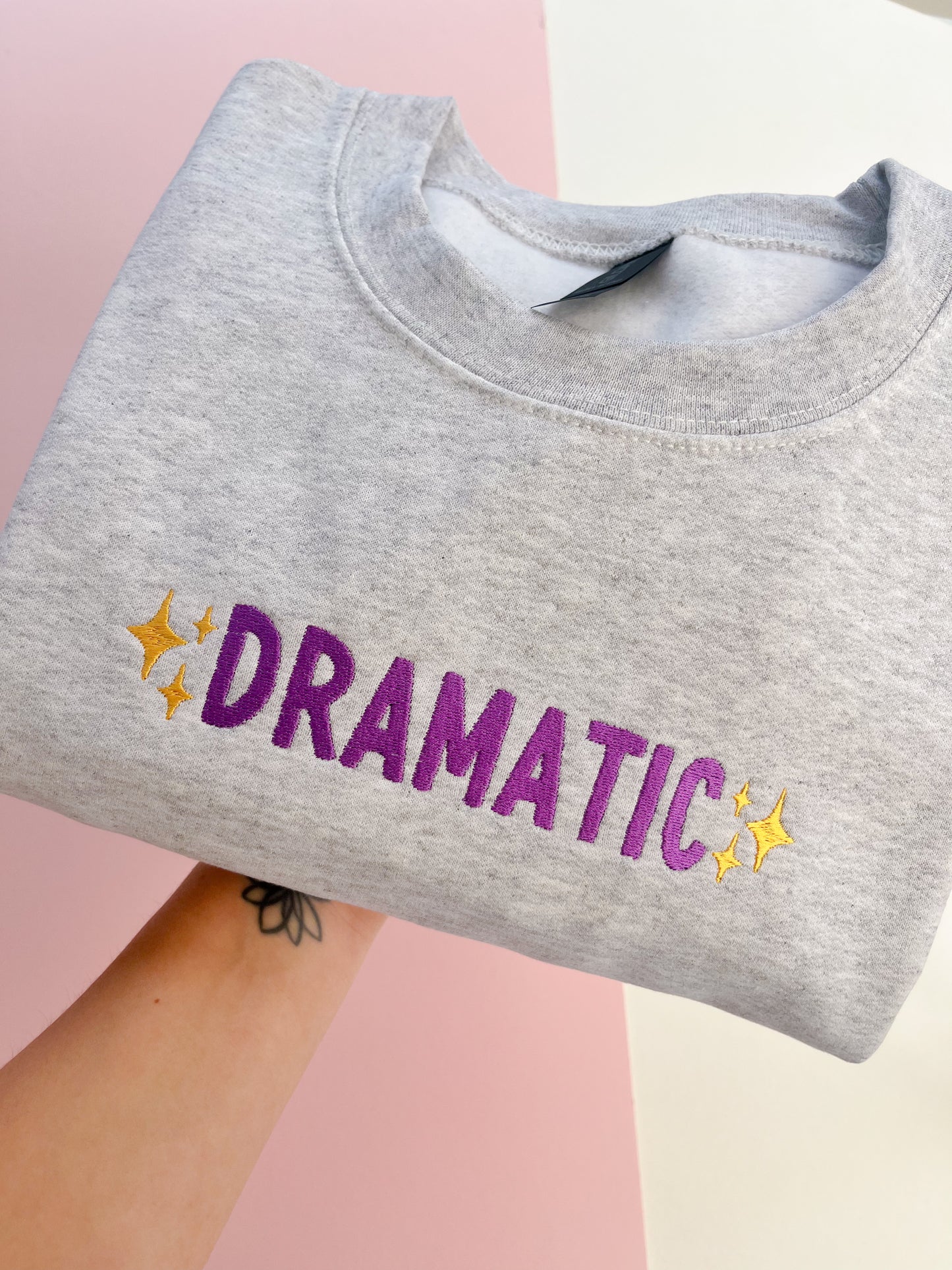 Dramatic Embroidered Sweatshirt