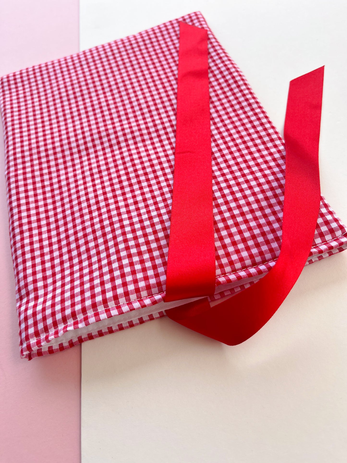 Red Gingham Book Sleeve