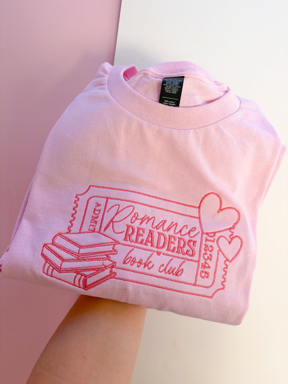 Romance Readers Embroidered T-shirt X Robyn Ellen Collab