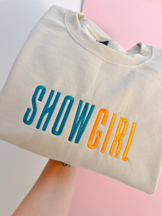 SHOWGIRL Embroidered Sweatshirt