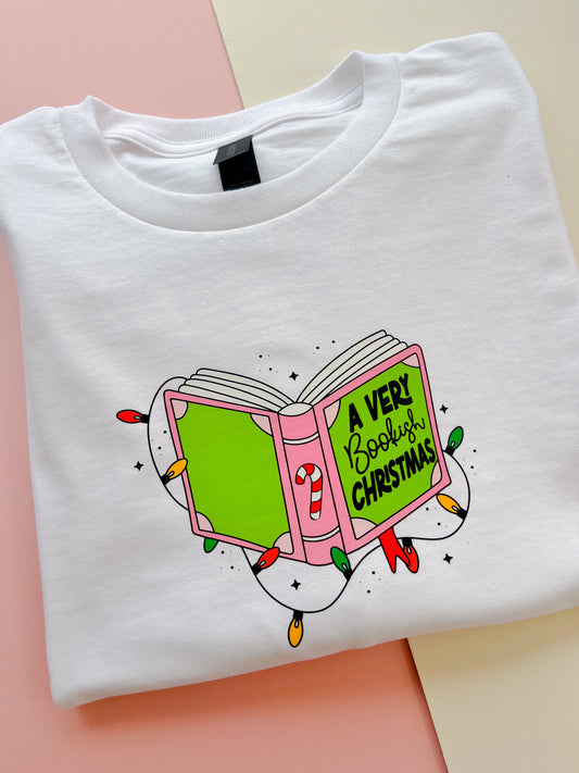 Bookish Christmas Printed T-shirt
