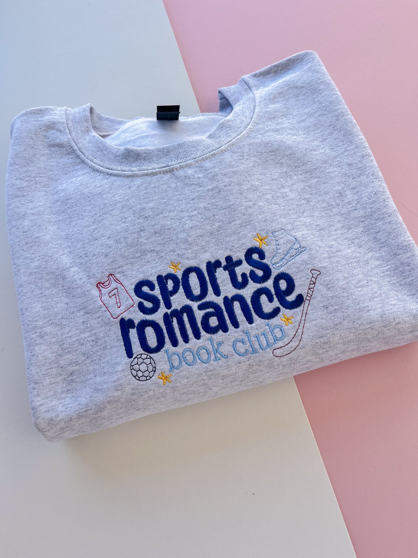 Sports Romance Embroidered Sweatshirt