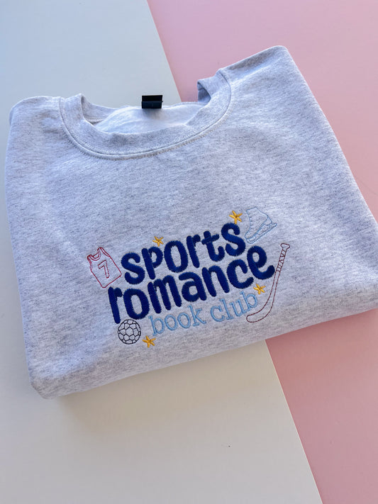 Sports Romance Embroidered Sweatshirt