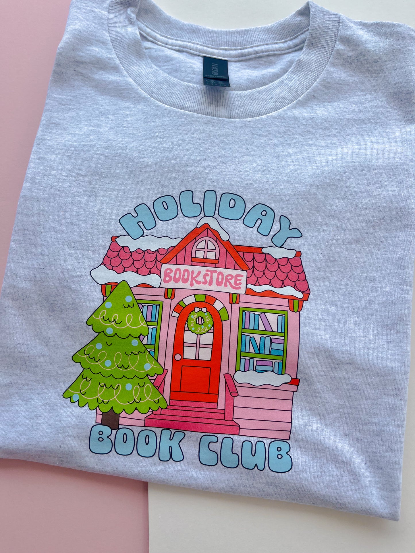 Holiday Bookstore Printed T-shirt