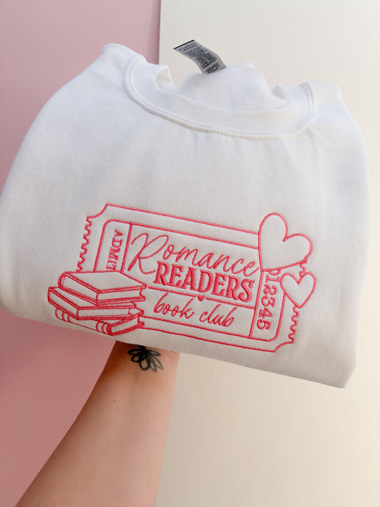 Romance Readers Embroidered Sweatshirt X Robyn Ellen Collab