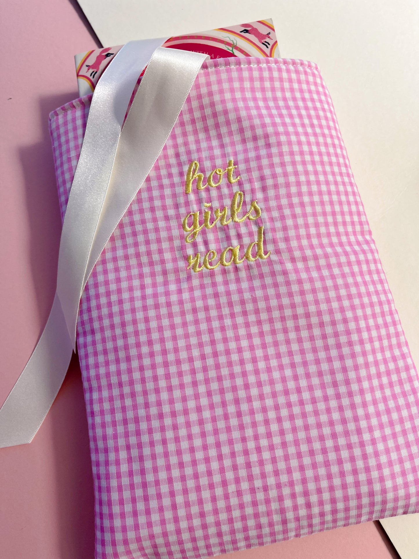 hot girls read - embroidered paperback sleeve
