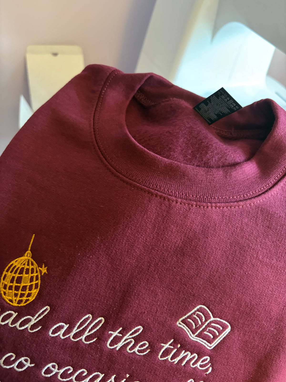 SECOND - M read all the time sweatshirt