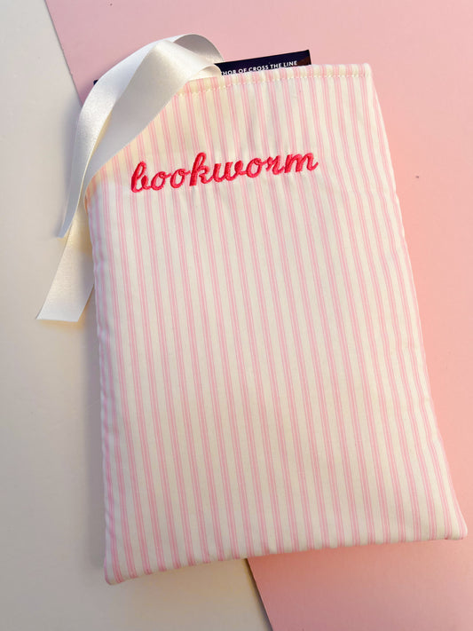 bookworm - embroidered paperback sleeve