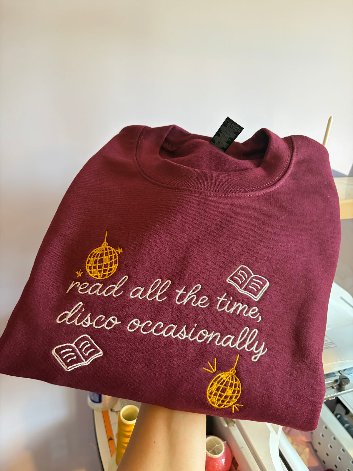 SECOND - M read all the time sweatshirt