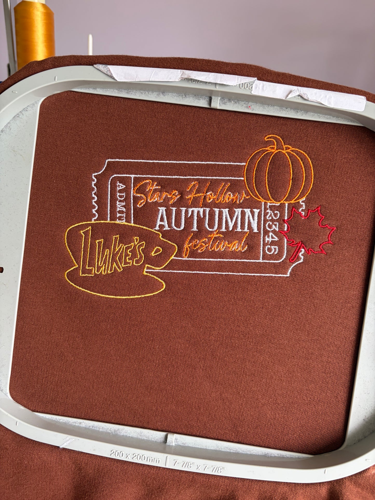 SECOND - Large Cocoa Autumn Festival Sweatshirt