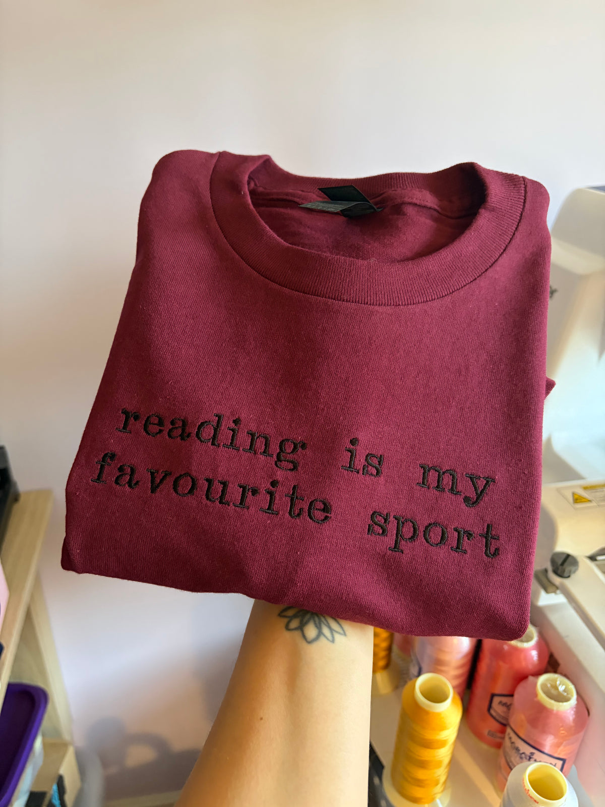 SECOND - S reading is my fav sport tee