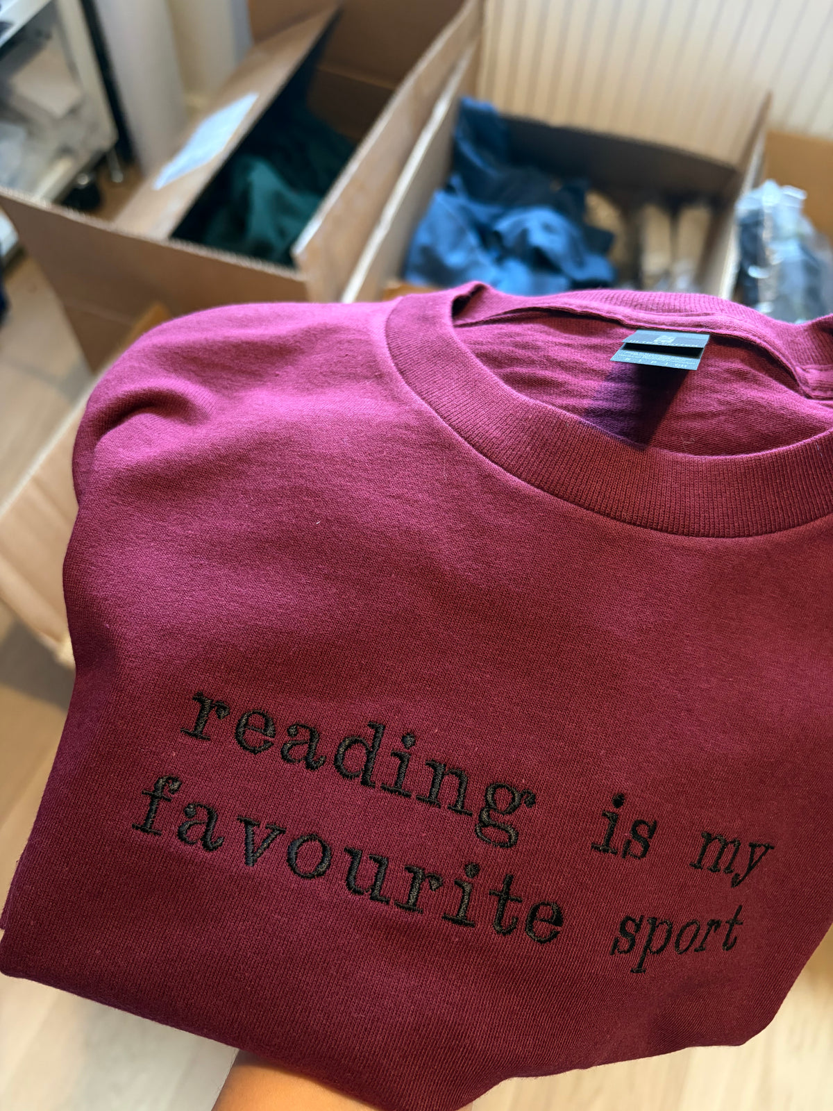SECOND - S reading is my fav sport tee