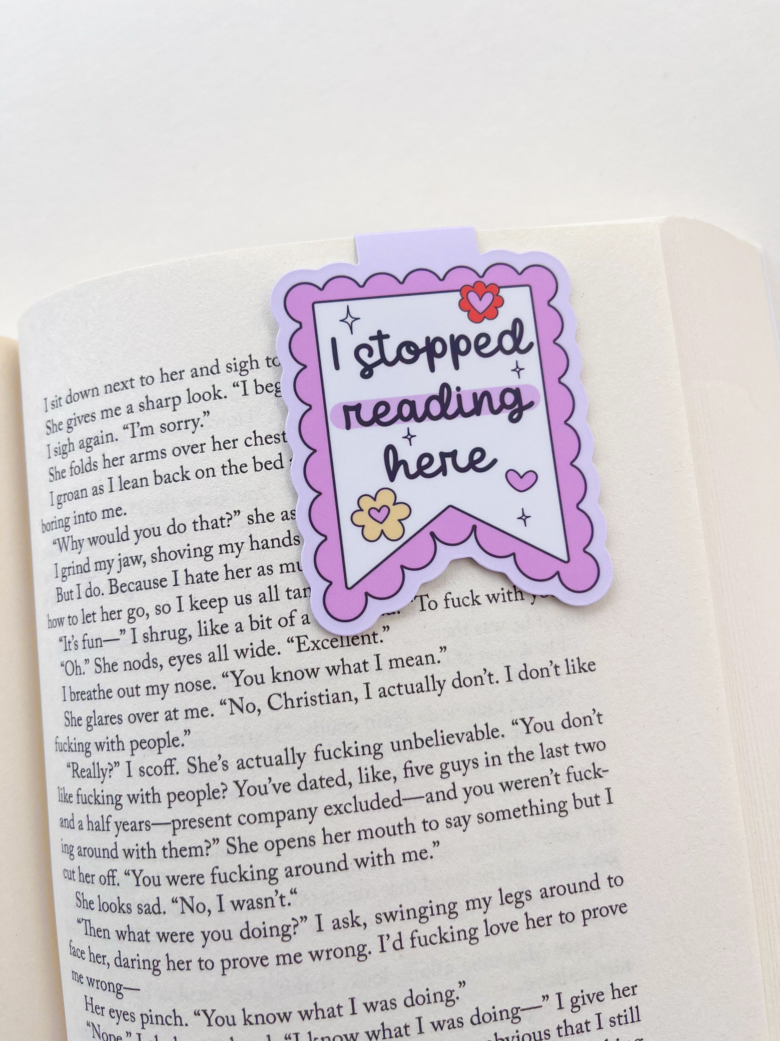 I stopped reading here magentic bookmark – New Chapters