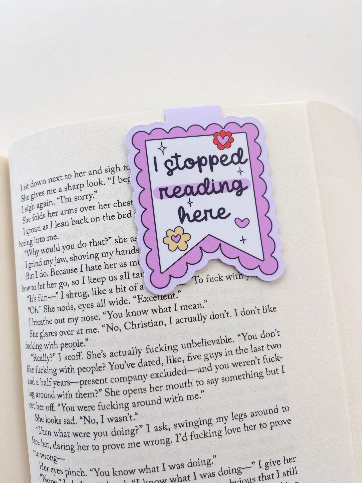 I stopped reading here magentic bookmark