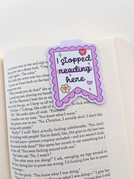 I stopped reading here magentic bookmark