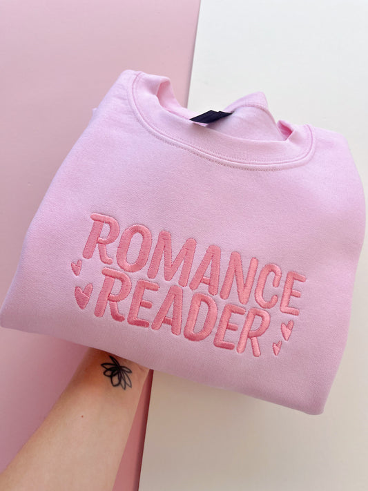Romance Reader Embroidered Sweatshirt