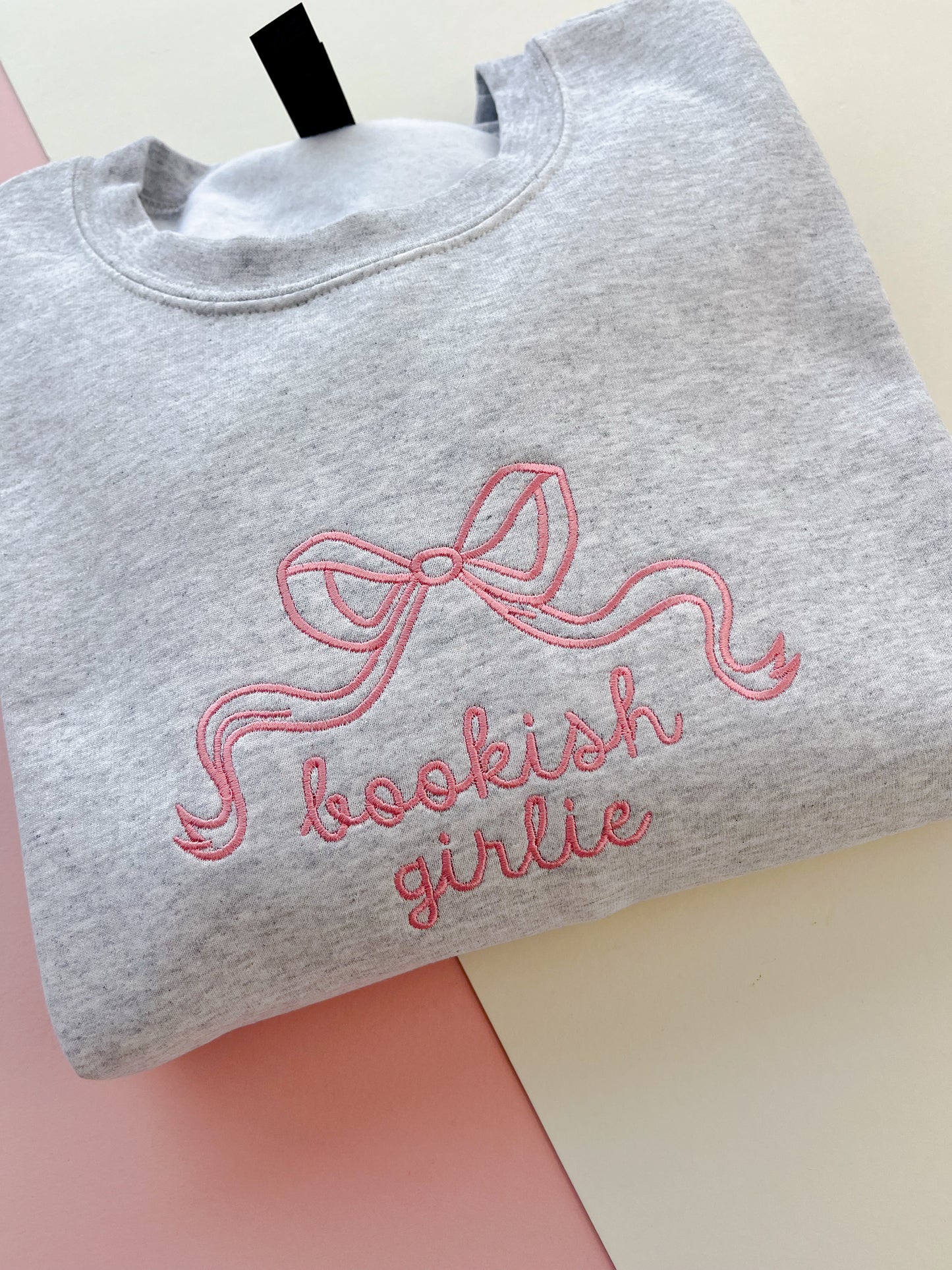 2XL - Bookish Girlie Embroidered Sweatshirt