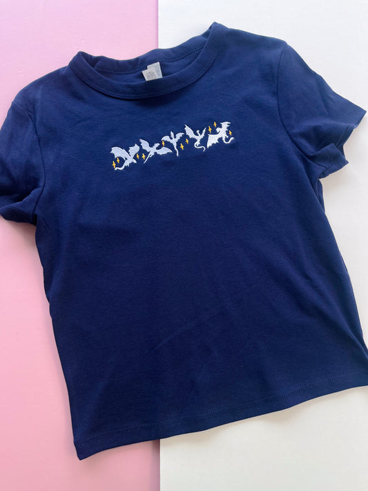 Dragons Embroidered Baby Tee