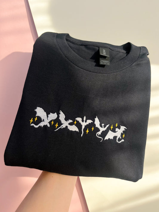 Dragons Embroidered T-shirt