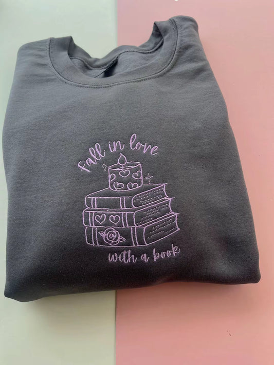 Fall in Love with a book Sweatshirt