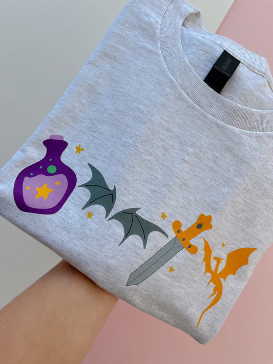 Fantasy Icons Printed T-shirt