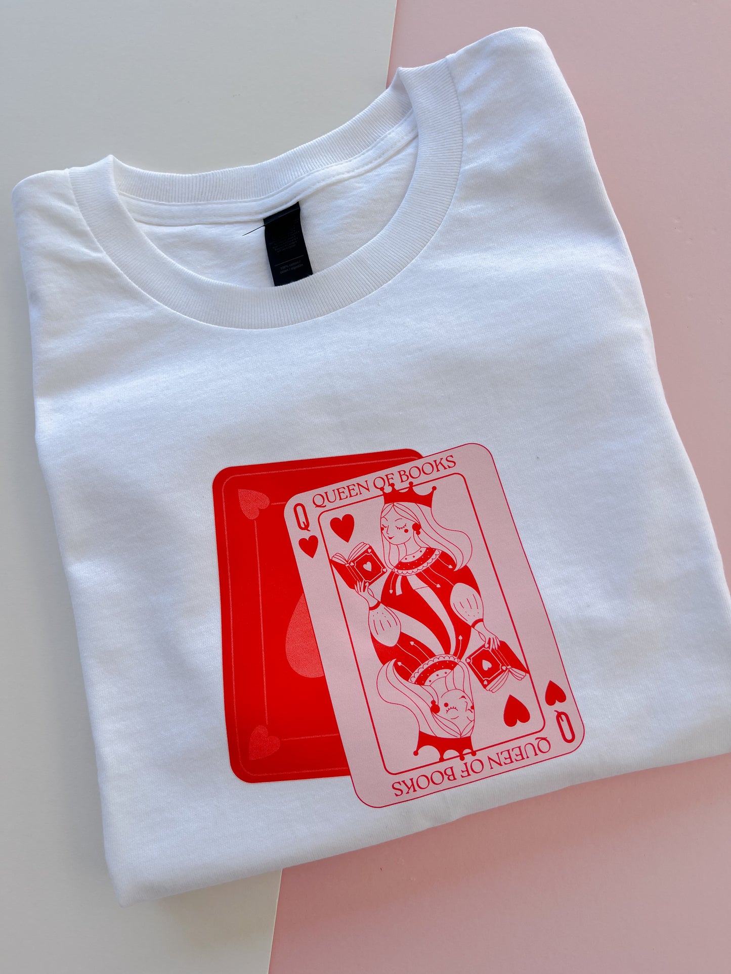 Queen of Books Printed T-shirt