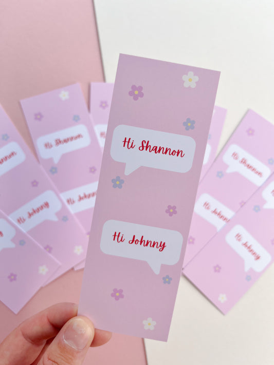 Hi Shannon Bookmark