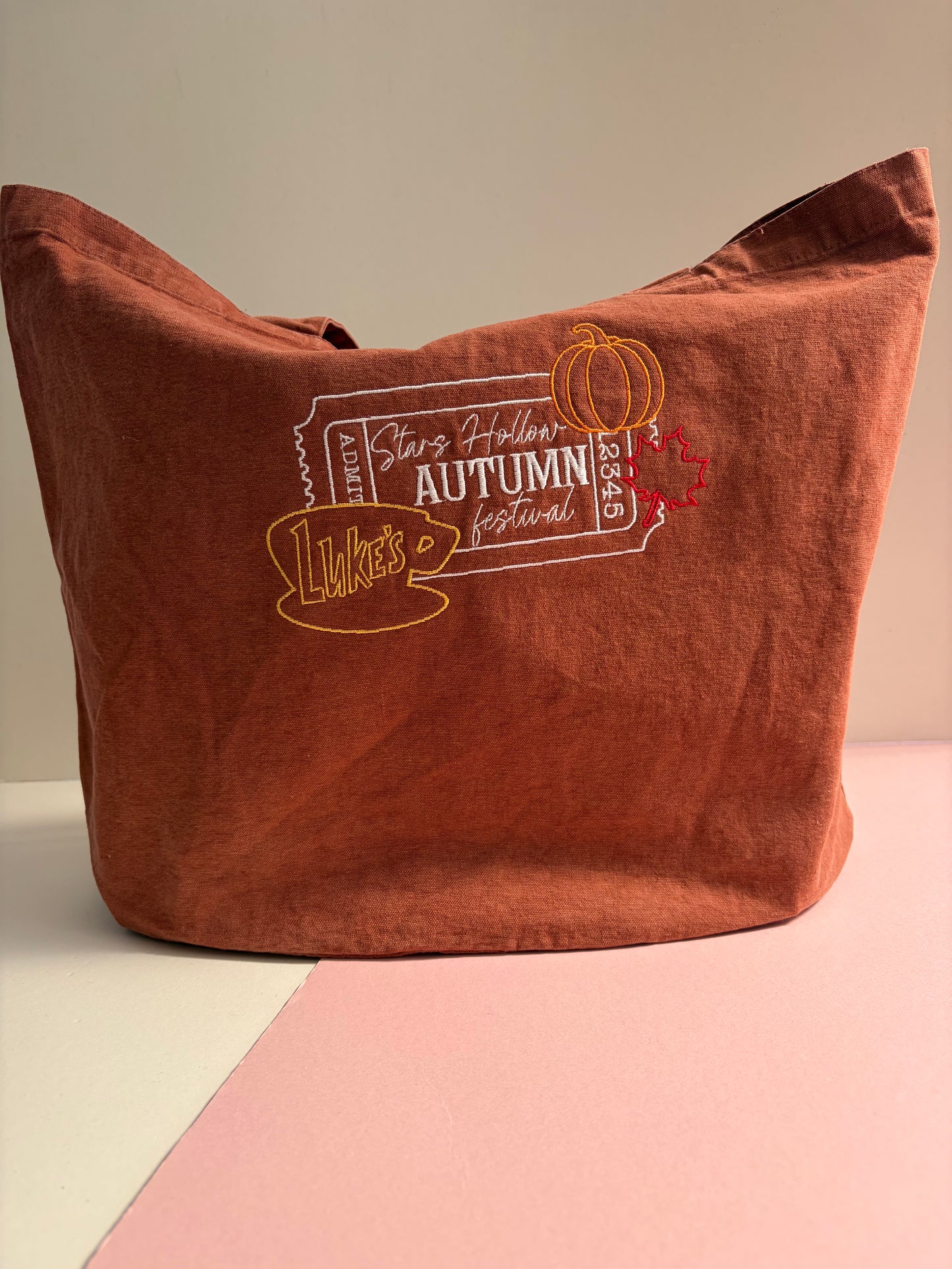 Autumn Festival Denim Tote X Robyn Ellen collab