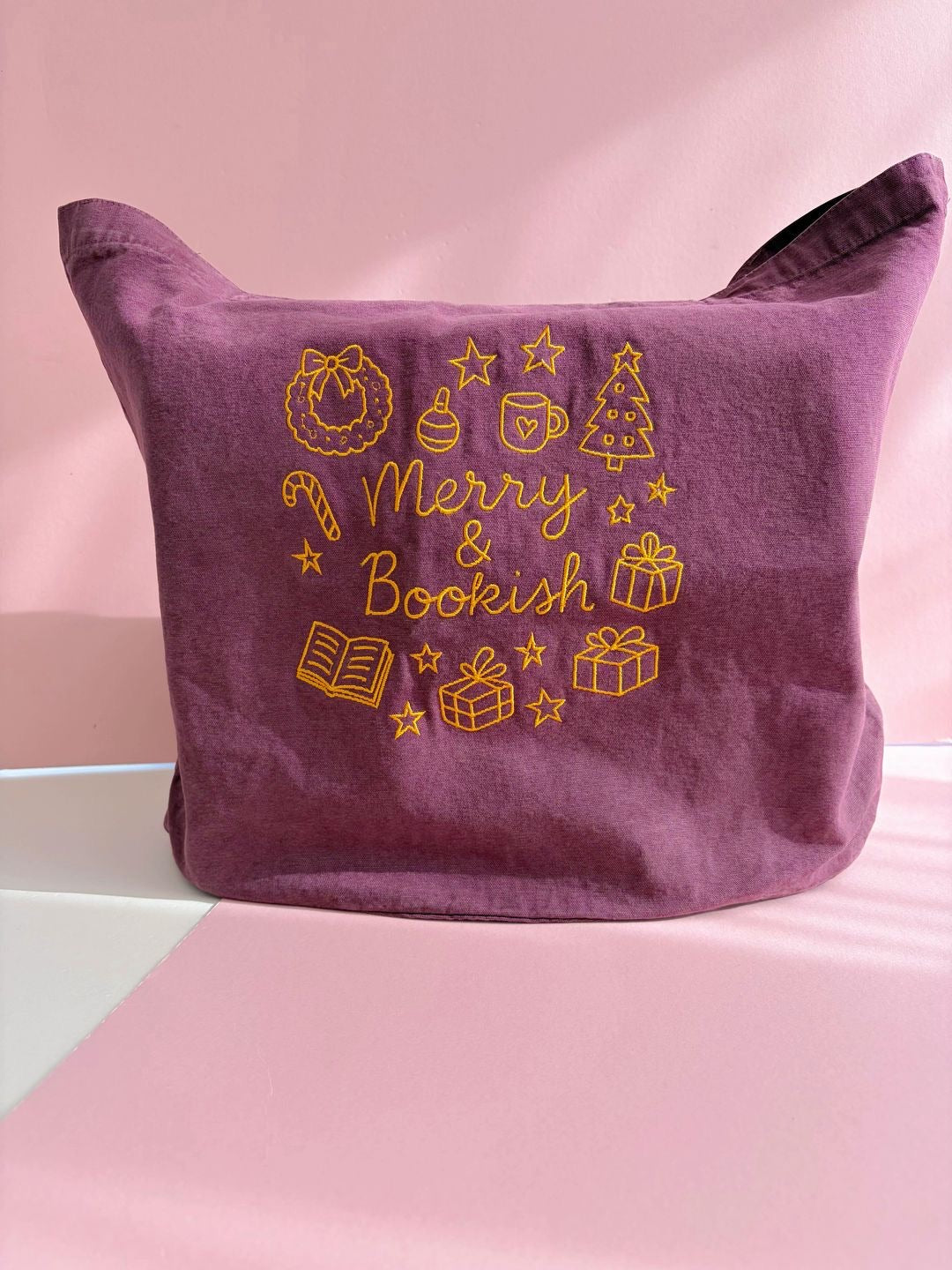 Merry & Bookish Denim Tote