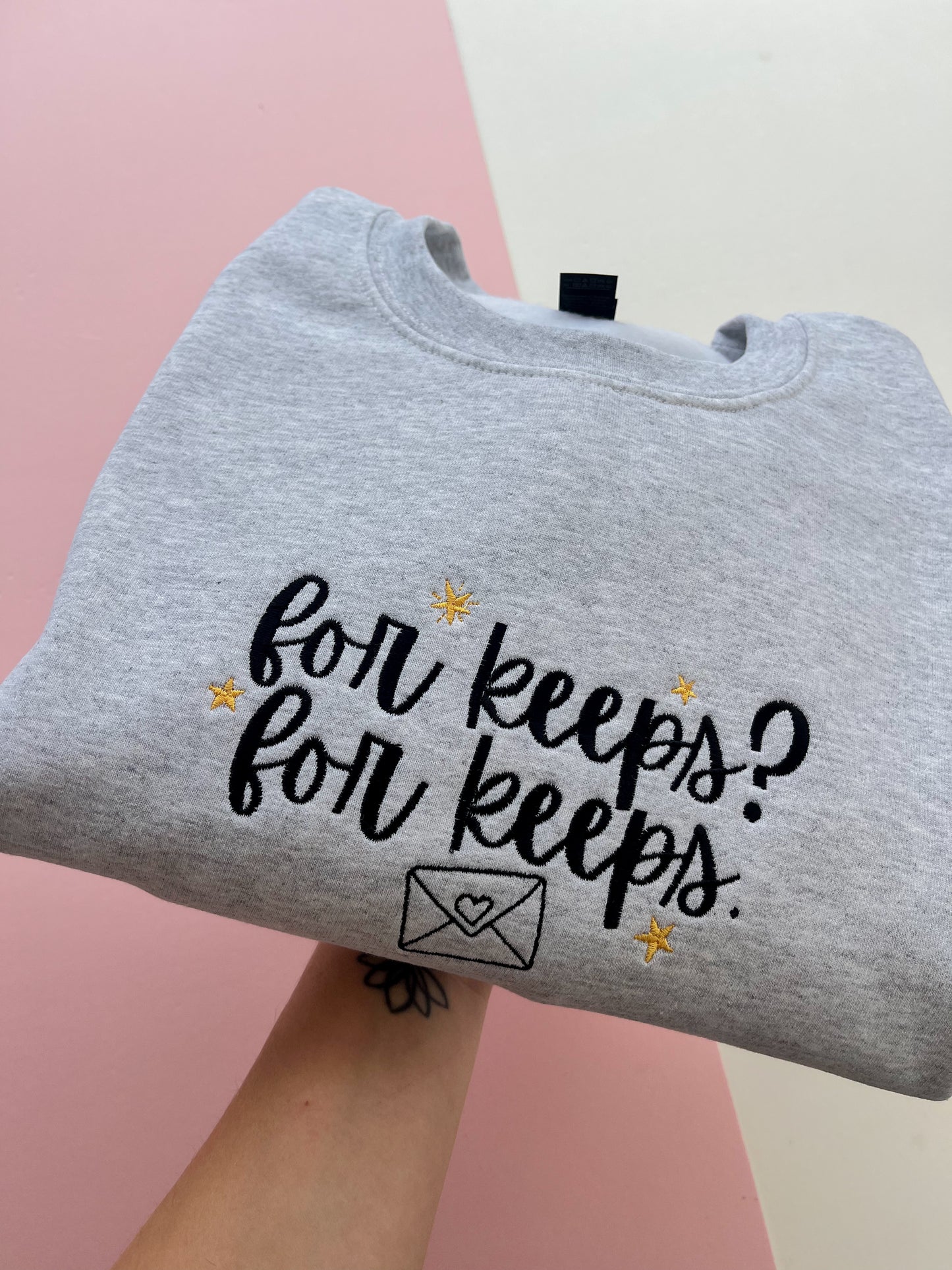 For Keeps Embroidered Sweatshirt